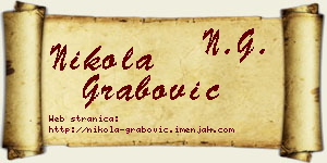 Nikola Grabović vizit kartica